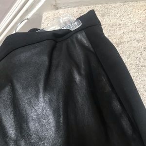 DKNY pencil leather front skirt in size 6